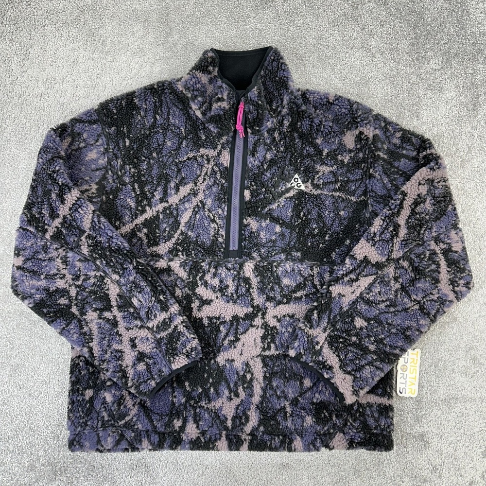 Nike ACG Pullover Mens Small Therma-FIT ADV Canwell Glacier 1/2 Zip Sherpa Lvl 2